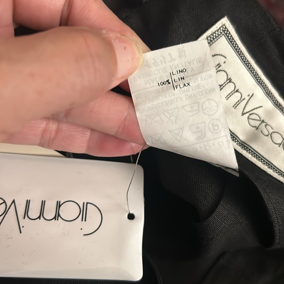Sale ~ Vintage Gianni Versace Black Linen Skirt - NWT - Picture 8 of 8